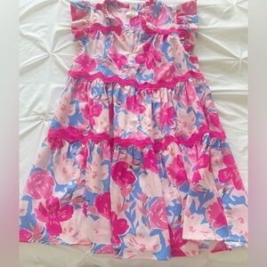Umgee Pink and Blue Floral Dress